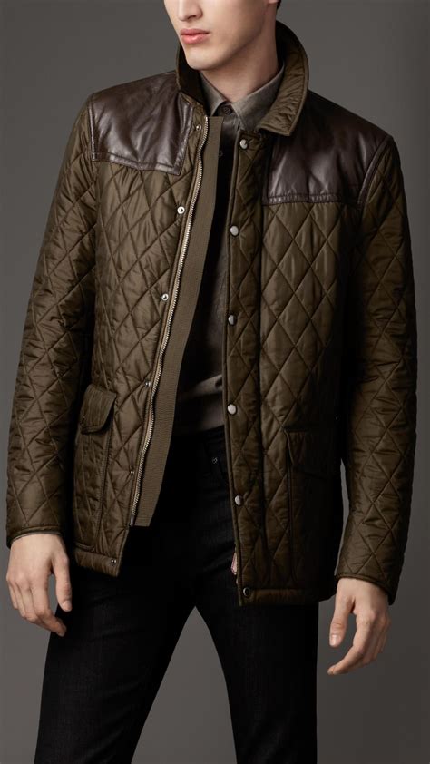 burberry quilted jacket men|burberry men's winter jacket.